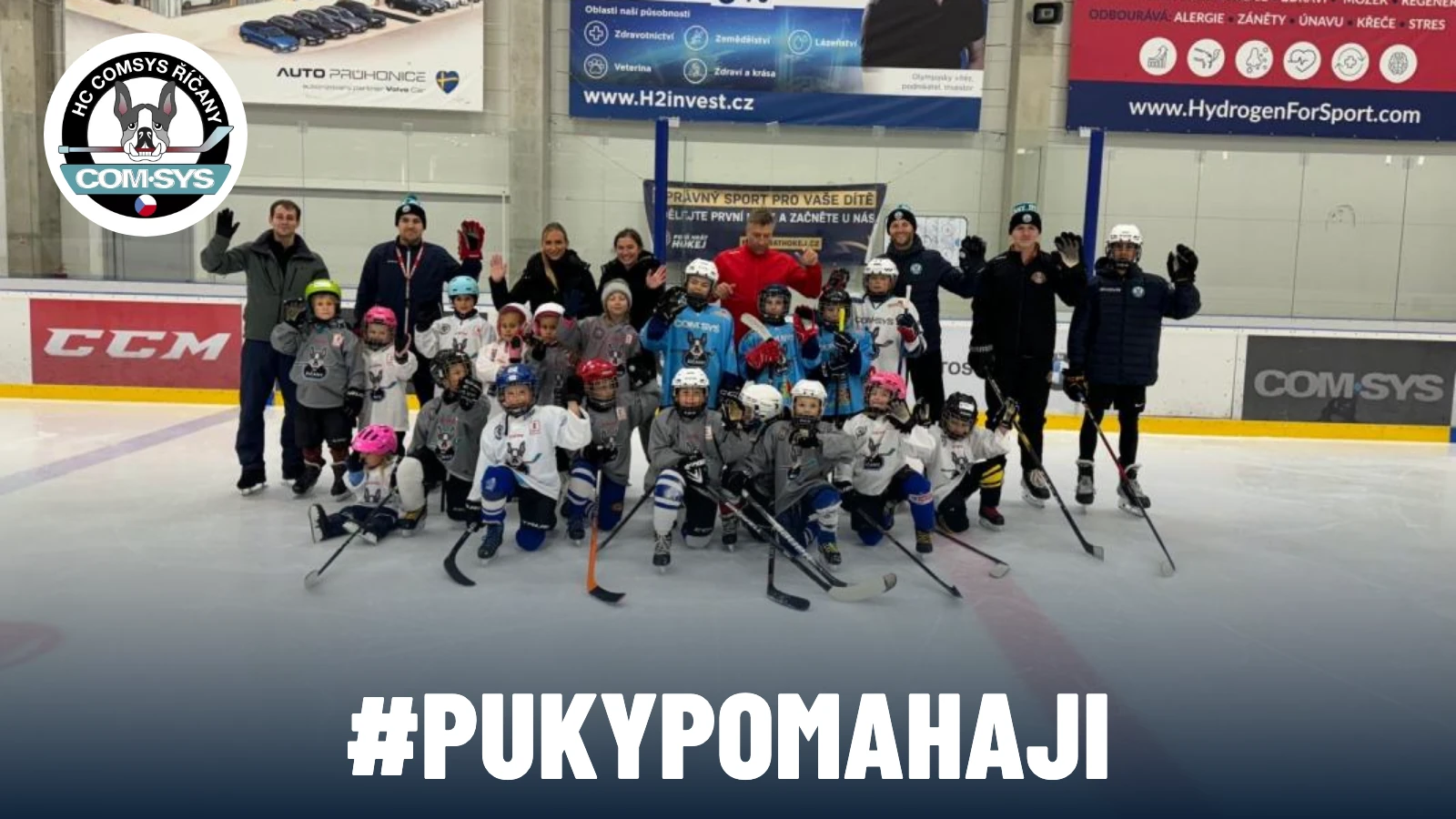Puky pomáhají: podpora pro malé hokejisty
